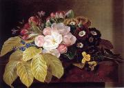 unknow artist Floral, beautiful classical still life of flowers.037